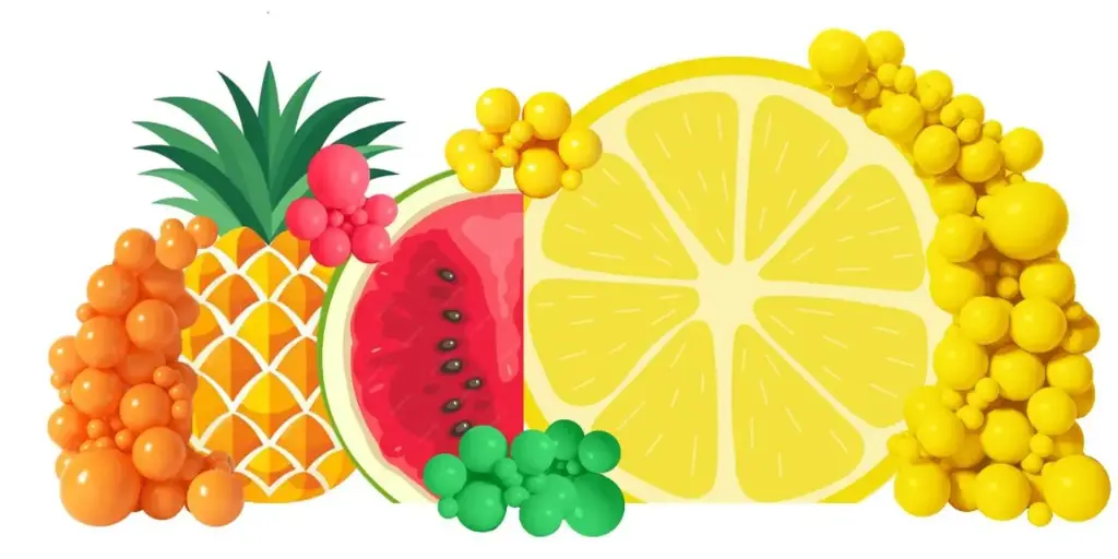 Tropical Fruit Backdrop