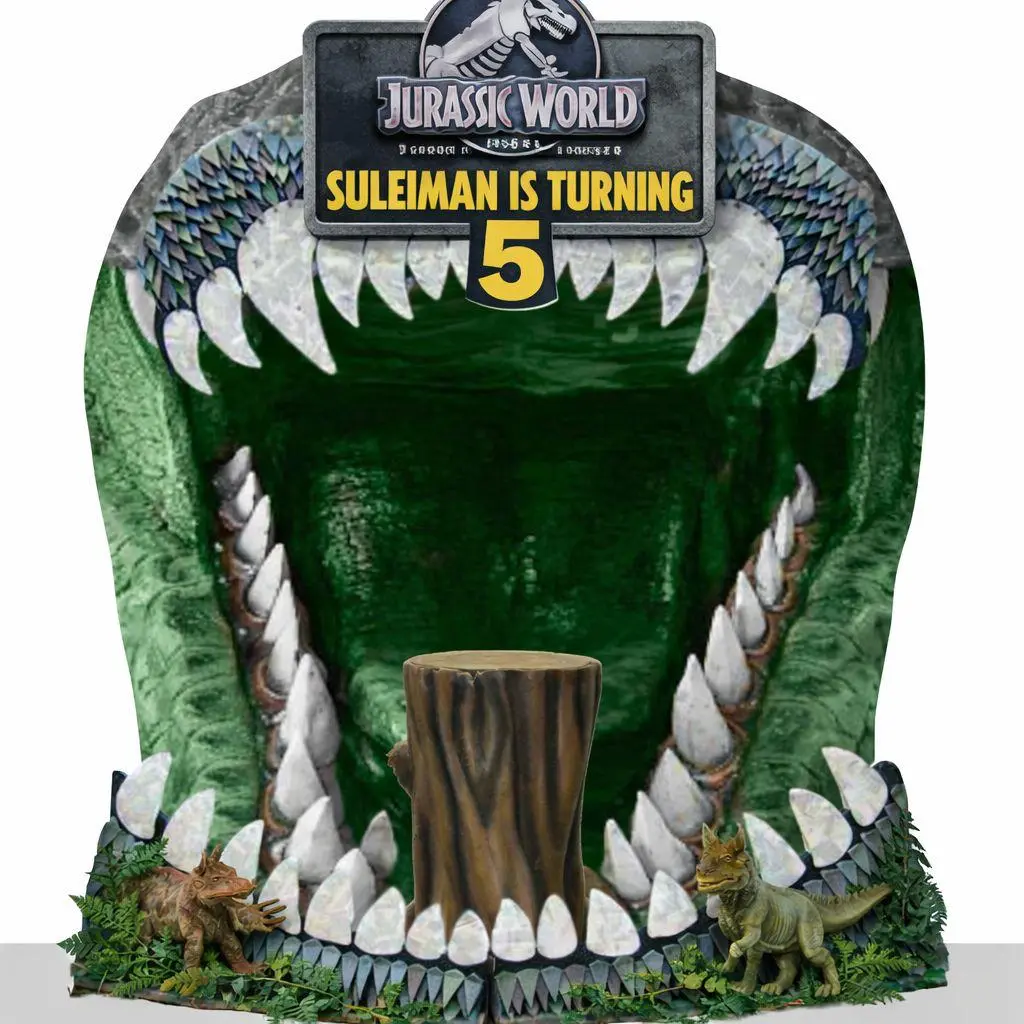Jurassic World Birthday Backdrop