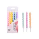 Colorful Spiral Birthday Candle for Birthday Party 6 Pcs
