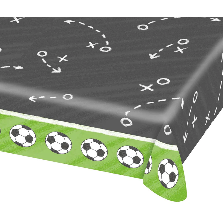 Kicker Soccer Party Paper Table Cover 54in x 96in
