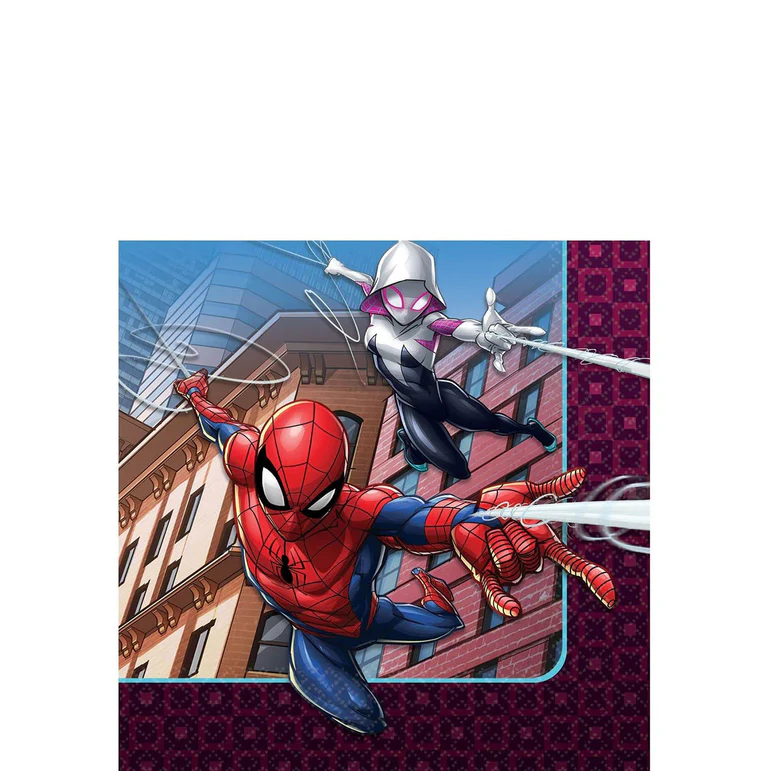 مناديل مشروبات ورقية سبايدر مان (Spider-Man) - 16 قطعة