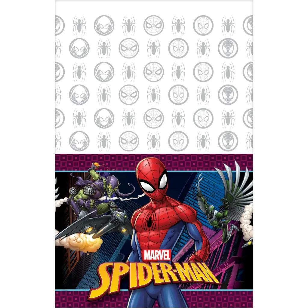Spider-Man Webbed Wonder Plastic Table Cover 54in x 96in