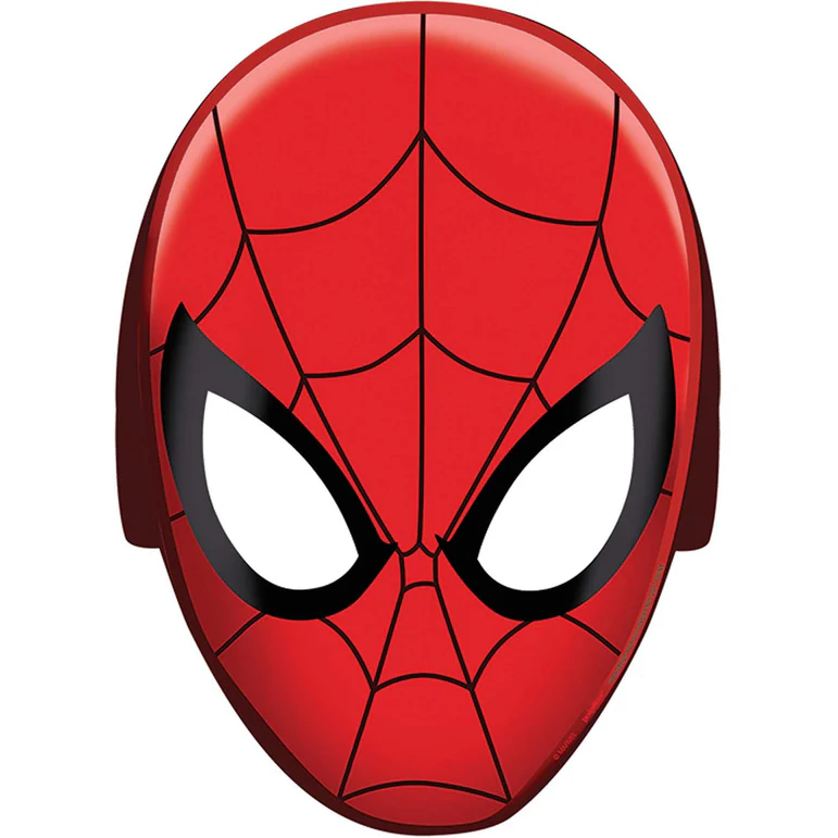 أقنعة ورقية سبايدر مان (Spider-Man) - 8 قطع