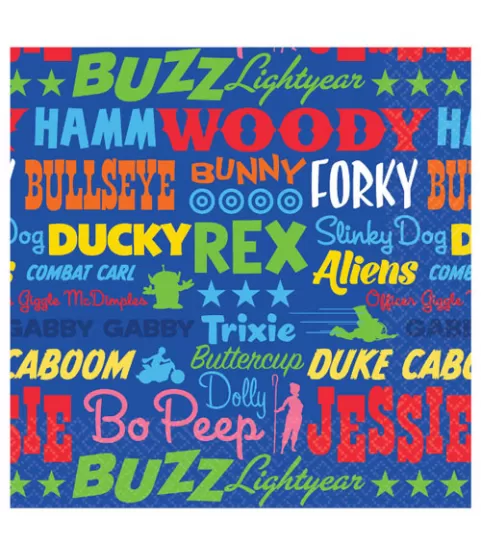 Disney Pixar Toy Story 4 Paper Beverage Napkins, 16ct