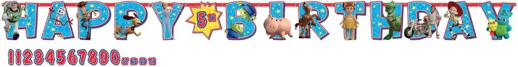 Disney Pixar Toy Story 4 Jumbo Add-An-Age Birthday Banner