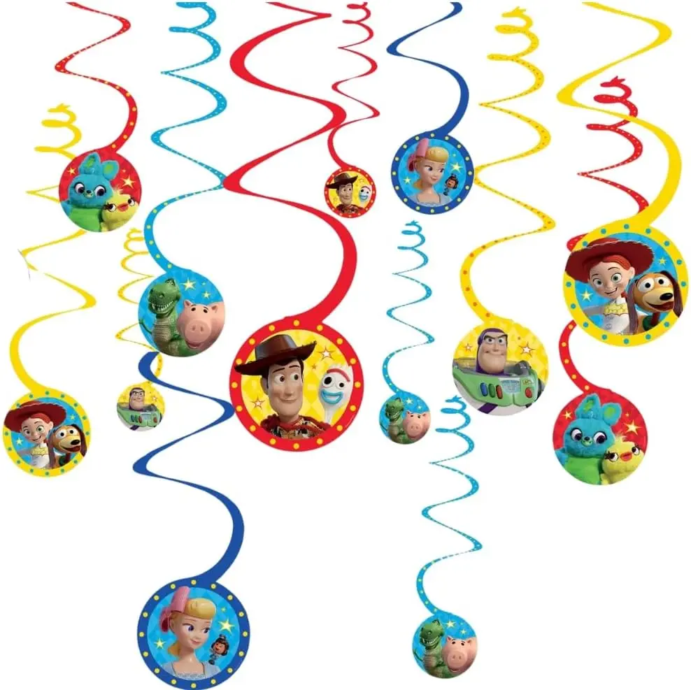 Disney Pixar Toy Story 4 Paper Spiral Hanging Decorations
