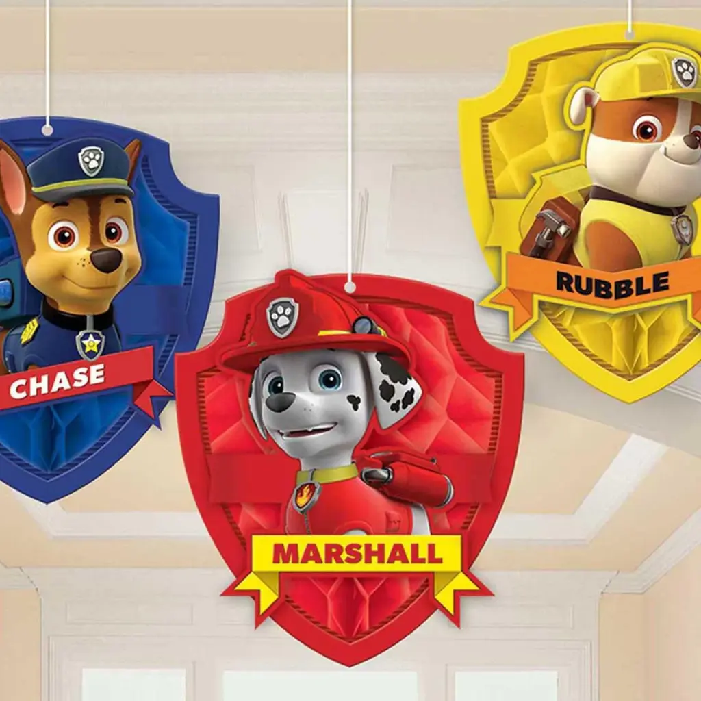 PAW Patrol 3D Honeycomb Paper Centerpiece Decoration