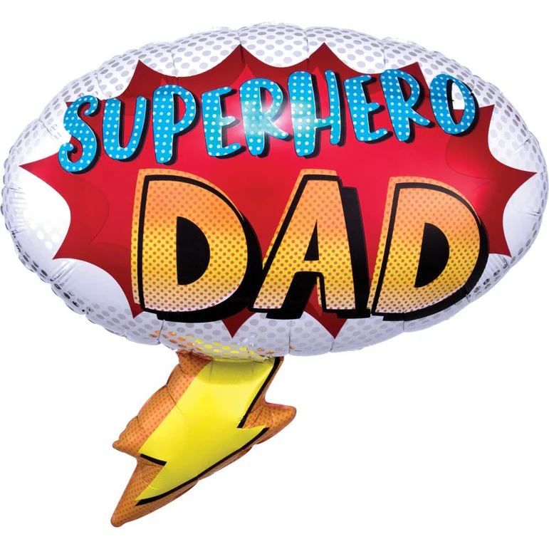 Superhero Dad Supershape Foil Balloon 30in