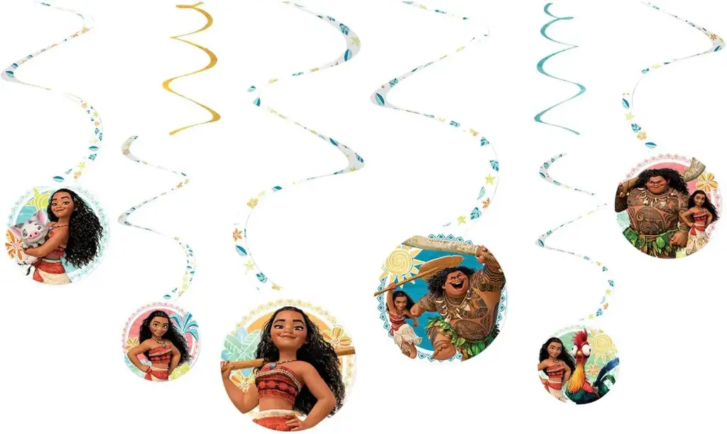 Disney Moana Paper Spiral Hanging Decorations