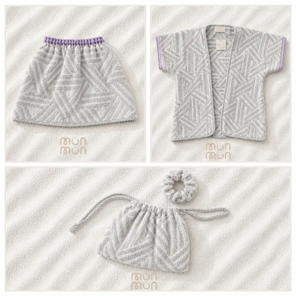 MUNMUN Terry Set Gray