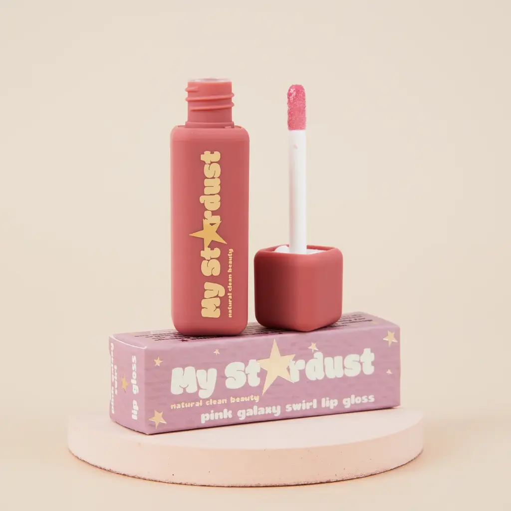 Little Stardust Lip Gloss - Pink Galaxy Swirl