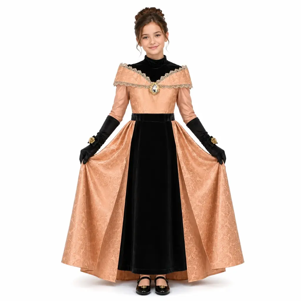 Child Golden Princess Belle Prestige Dress up