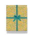 Wrapping Paper Sheet (70x50 cm)-Yellow Blossom Floral Gift Wrap
