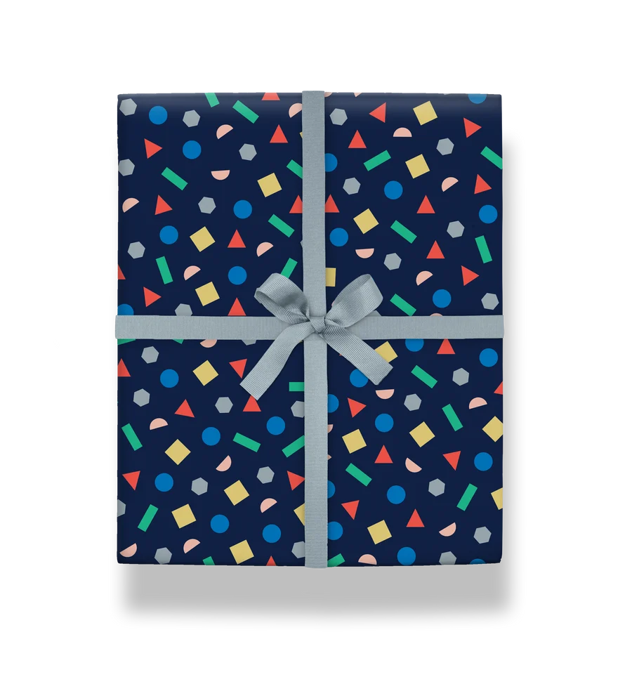 Wrapping Paper Sheet (70x50 cm)-Playtime Shapes