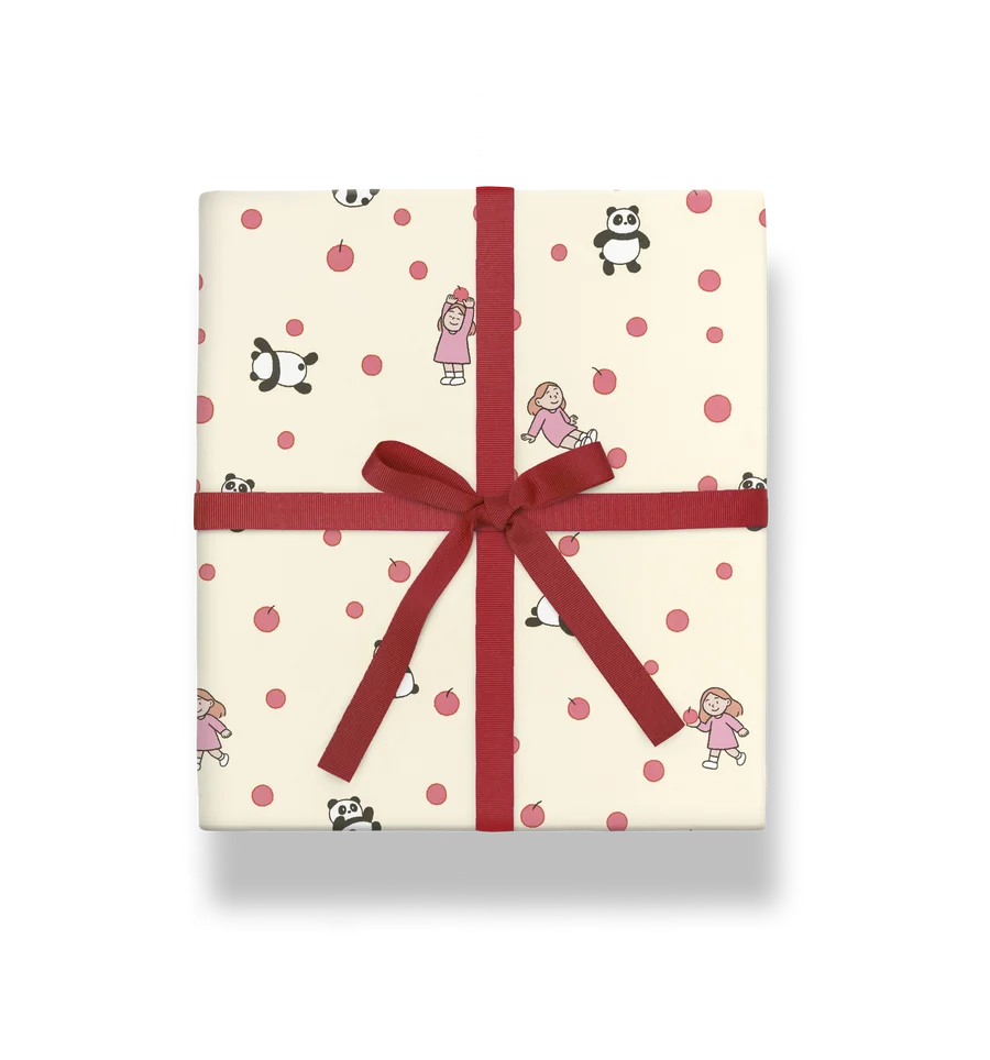Panda Polka Dot Gift Wrap Sheet (70 x 50 cm)