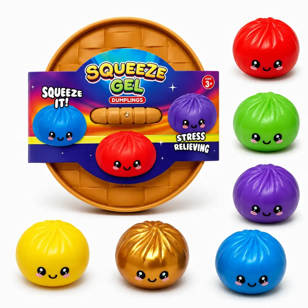 Dumplings Squeeze Gel (9cm) ( 1 Piece Random color)