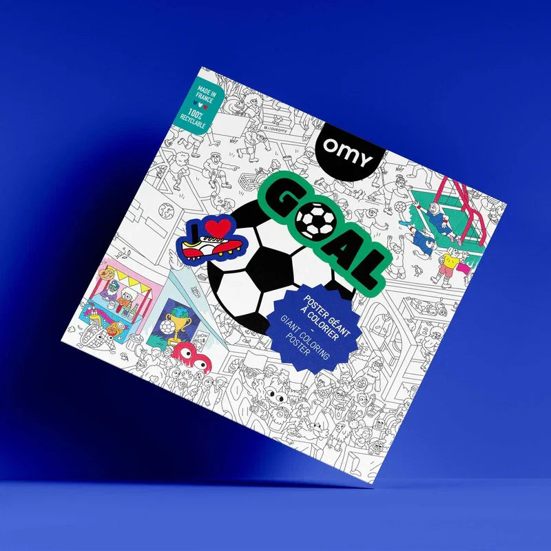 OMY Giant Football 2026 Coloring Poster
