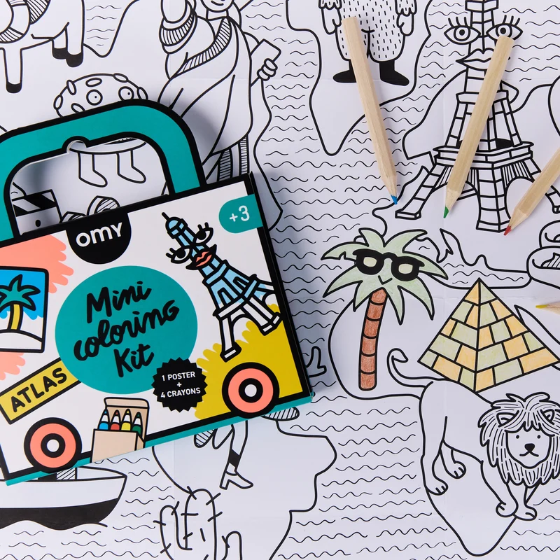 OMY Coloring Pocket - Atlas