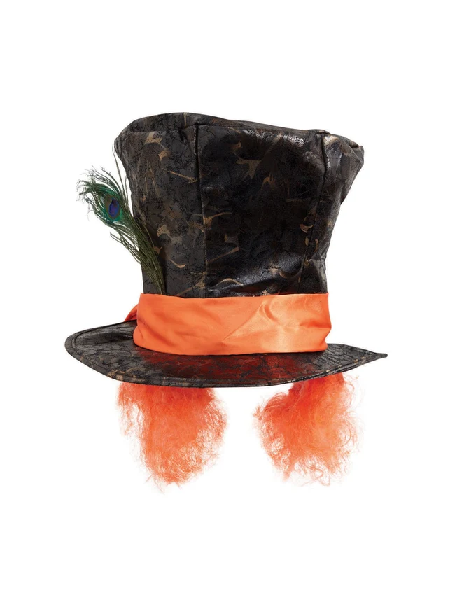 Mad Hatter Hat with Hair