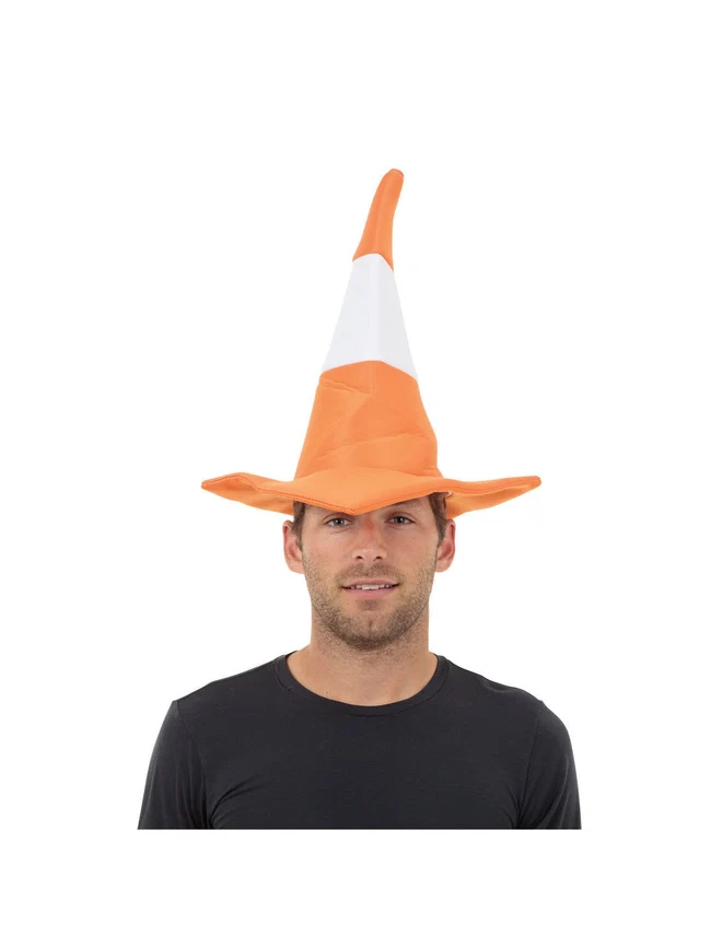 Traffic Cone Costume Hat