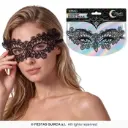 Black Embroidered Butterfly Lace Eye Mask