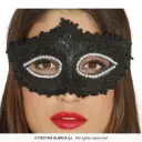 Decorated Black Masquerade Eye Mask