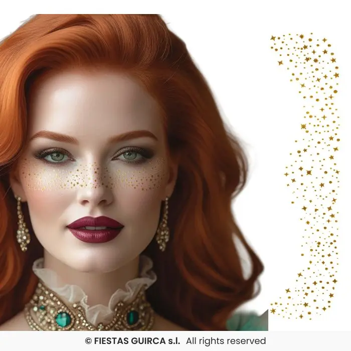 Gold Freckle Temporary Tattoos