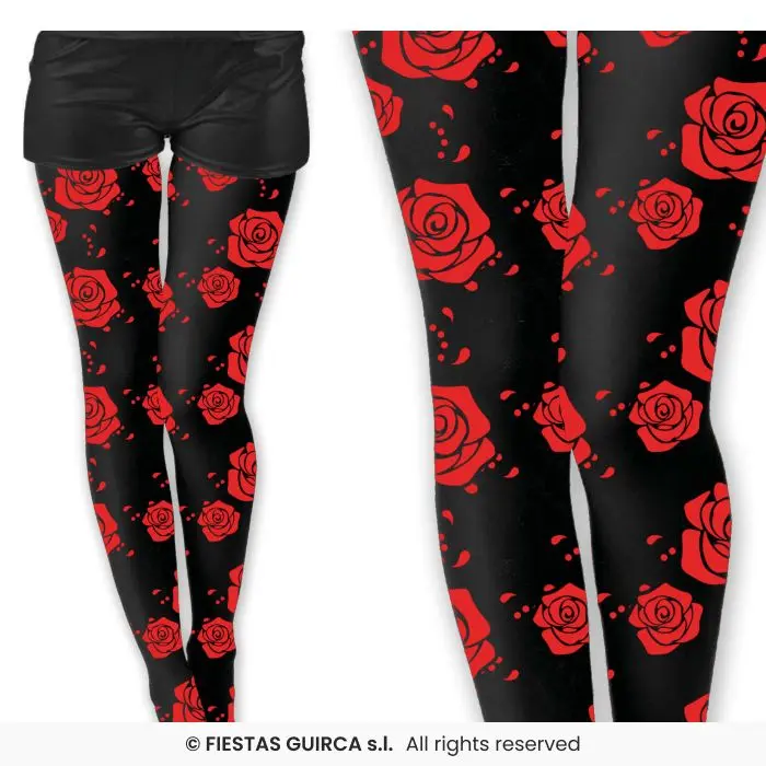 Day of the Dead Print Tights