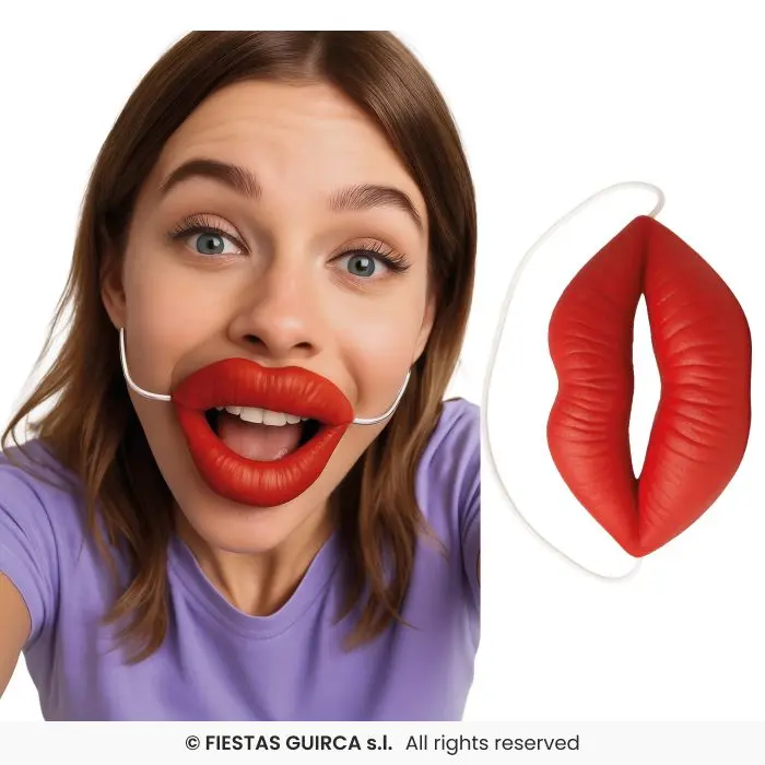 Grotesque Latex Lips
