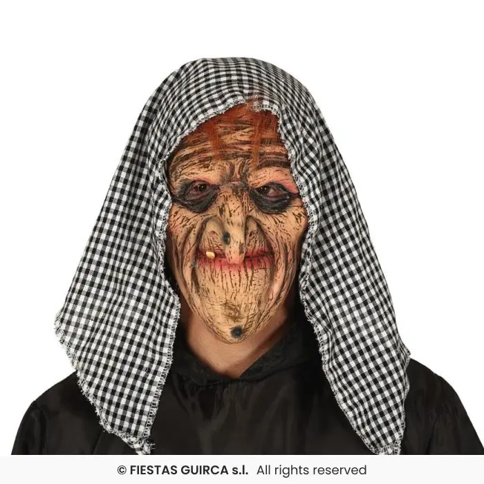 Hooded Witch Latex Mask