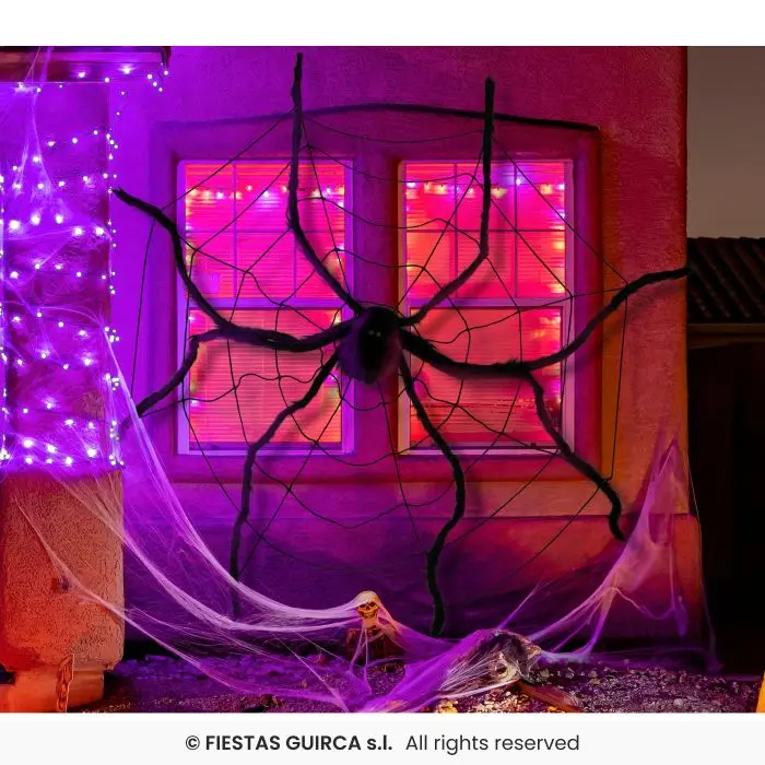 Giant Spider Web 200 cm with Spider 150 cm
