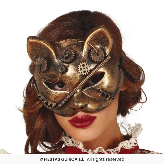 Steampunk Cat Mask, PVC