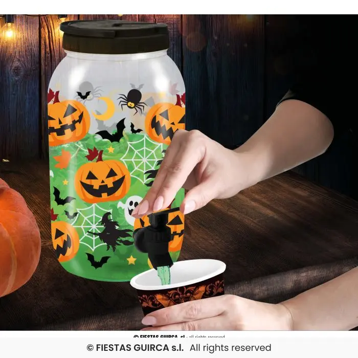 Pumpkin Drink Dispenser, 22x18x27 cm