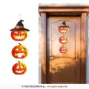 Wooden Witch Pumpkins Sign, 64 cm
