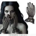 Black Lace Gloves - Adult