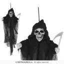 Hanging Skeleton with Scythe Decoration