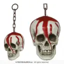 Bloody Skull with Chains, 20 cm (PVC)