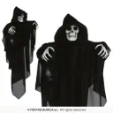 Hanging Skeleton in Black Robe, 58 cm