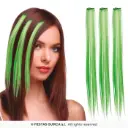 Green Clip-In Hair Extensions, Set of 3 (50 cm)