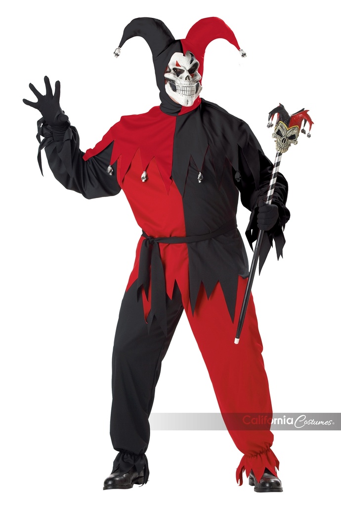 Evil Jester Adult Plus Size Costume