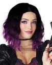 Short Wavy Bob Wig - Black/Violet