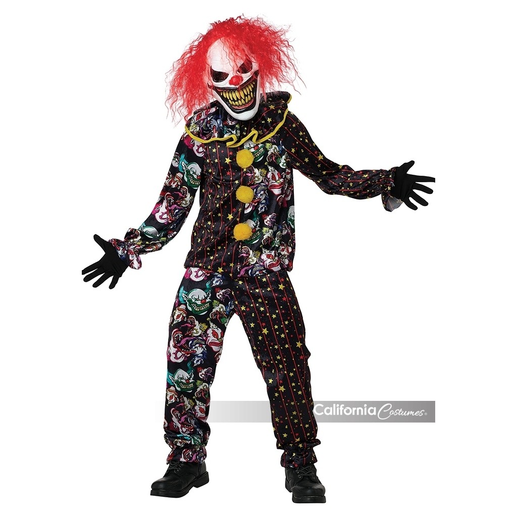 Killer Smile Clown Kids Costume