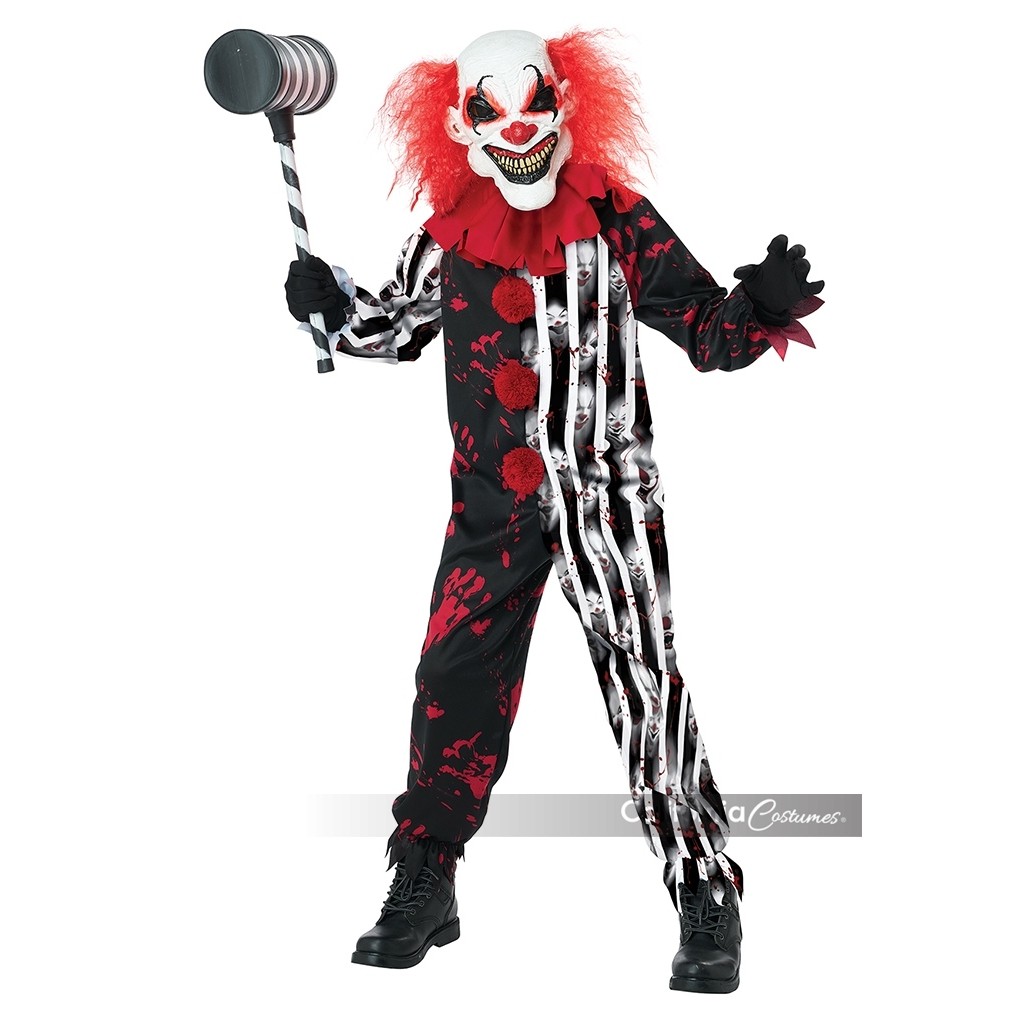 Maniac Clown Kids Costume