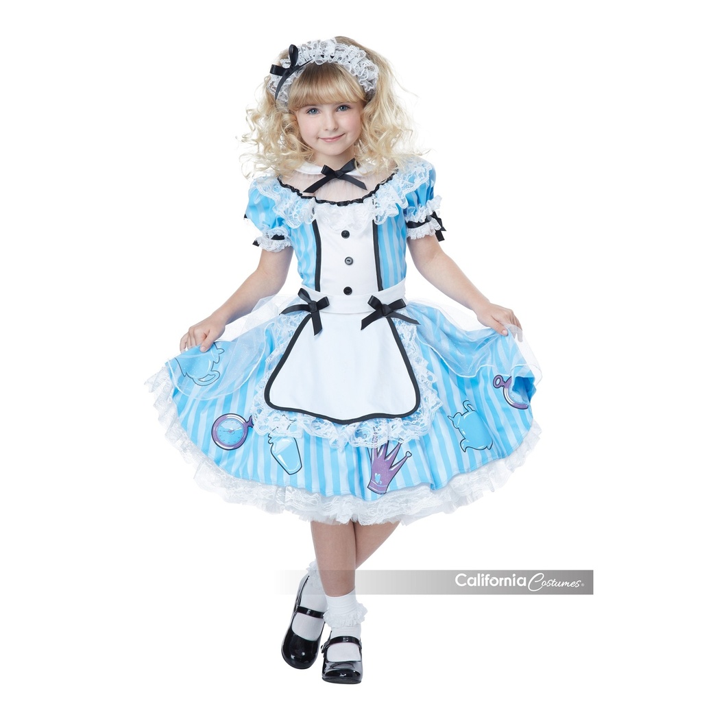 Deluxe Alice in Wonderland Kids Costume
