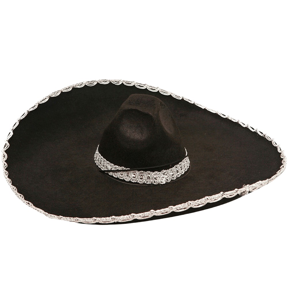 Kids Black Mexican Sombrero