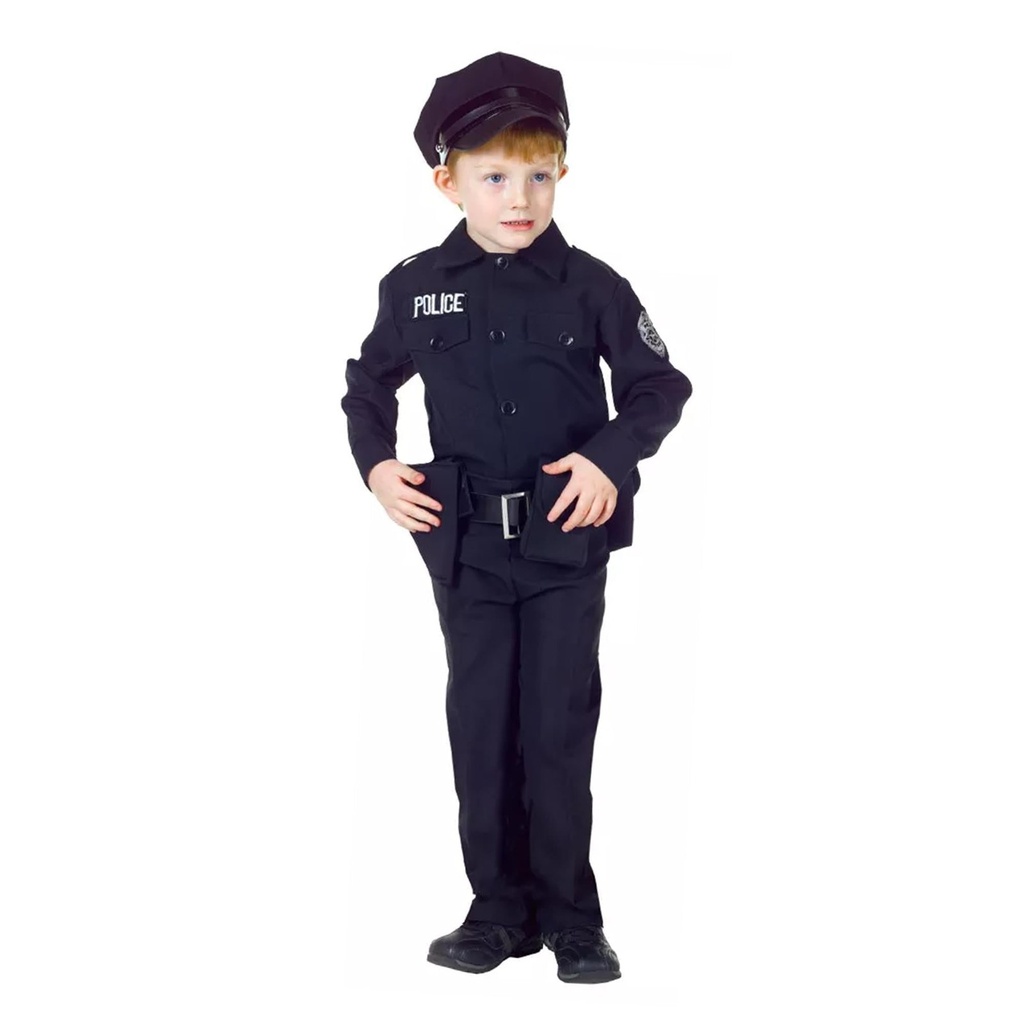 Policeman Kids Costume Set