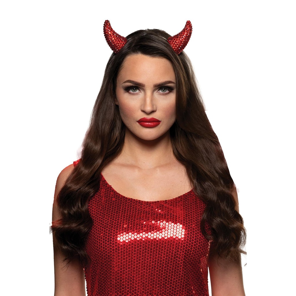 Rhinestone Devil Horns