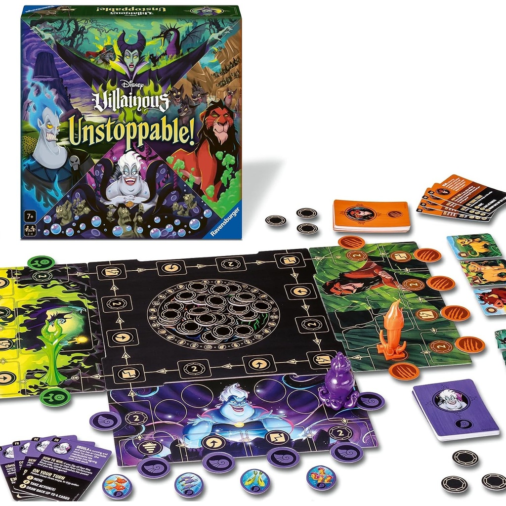 Disney Villainous: Unstoppable! Family Board Game