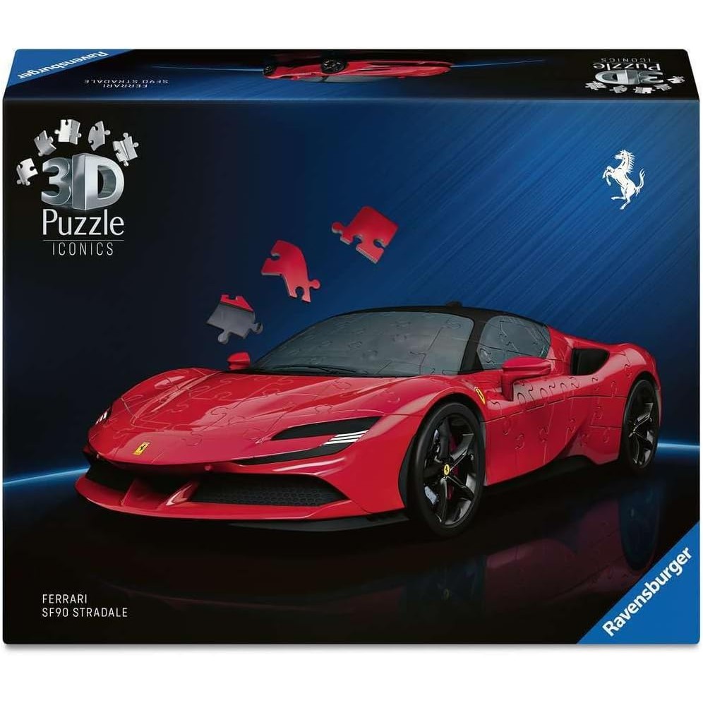 Ferrari SF90 Stradale 3D Puzzle Model, 108 Pieces
