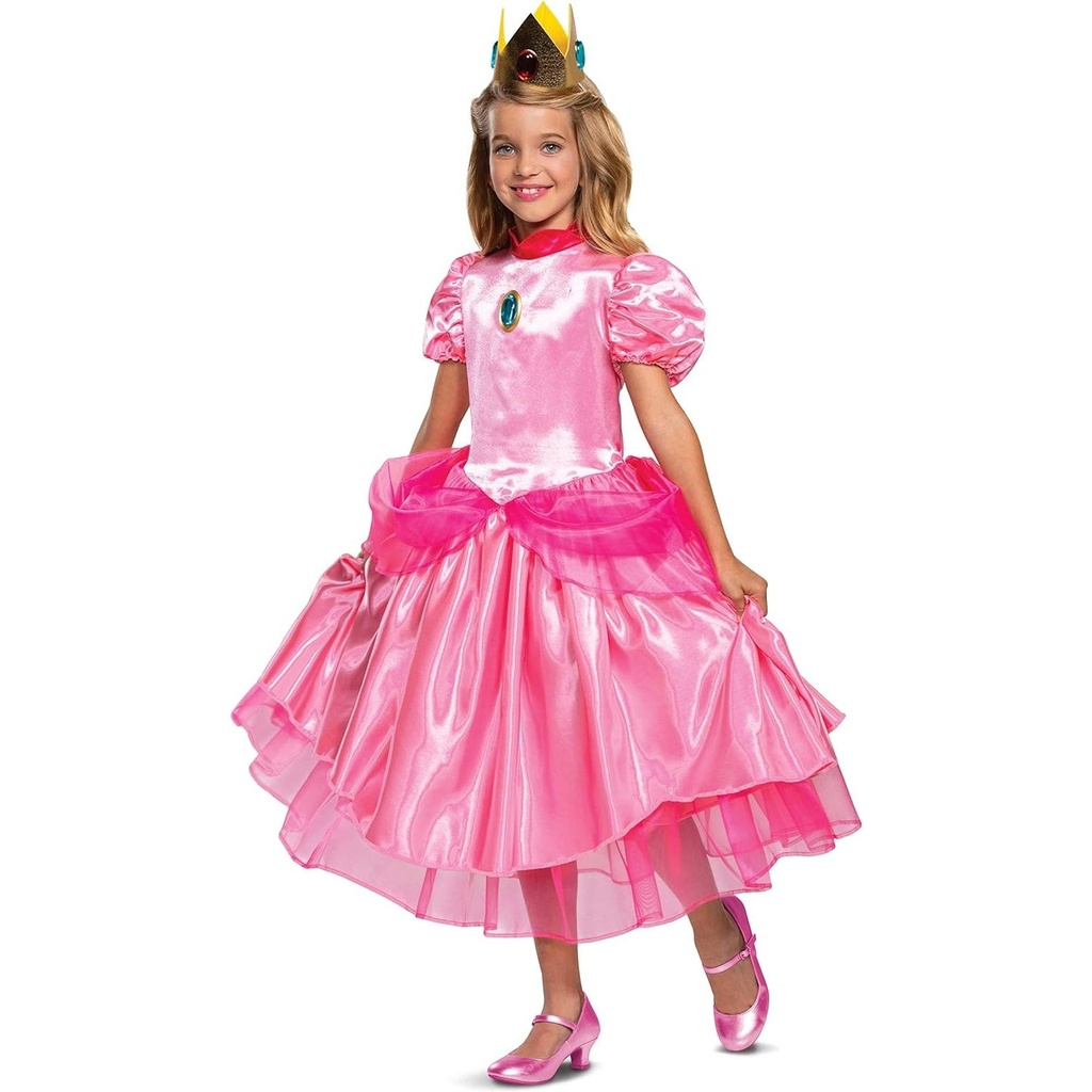 Princess Peach Deluxe Kids Costume